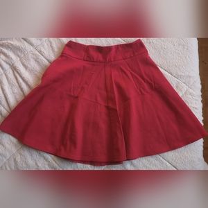 Red mini skirt